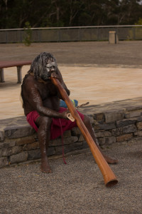 Aboriginal Man Playing Didgeridoo
