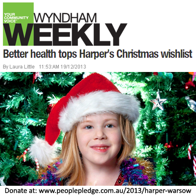 5 Year Old Harper Warsow in Wyndham Weekly Newspaper