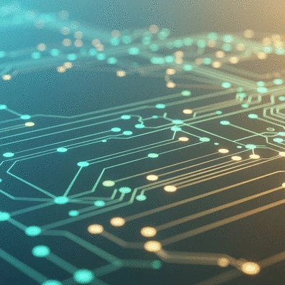 Digital representation of healthcare data flowing and connecting, symbolizing the future of AI in health insurance