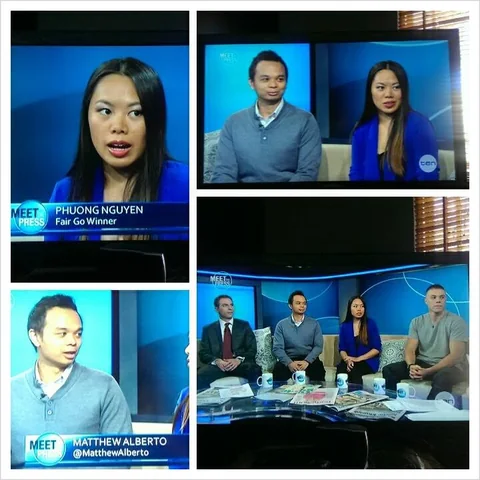 Matthew and Phuong on Network Ten's Meet the Press, 2013