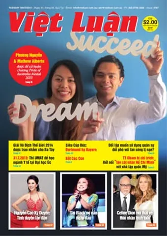 Việt Luận cover featuring Phuong Nguyen and Matthew Alberto, 2013